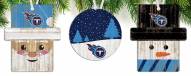 Tennessee Titans 3-Pack Christmas Ornament Set