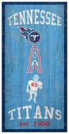 Tennessee Titans 6" x 12" Heritage Sign