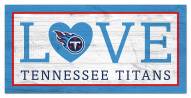 Tennessee Titans 6" x 12" Love Sign
