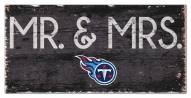 Tennessee Titans 6" x 12" Mr. & Mrs. Sign