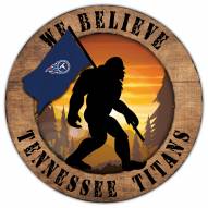 Tennessee Titans Bigfoot 12" Circle Sign