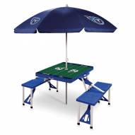 Tennessee Titans Blue Picnic Table w/Umbrella