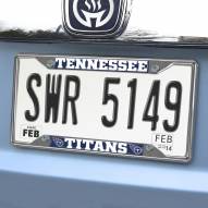 Tennessee Titans Chrome Metal License Plate Frame