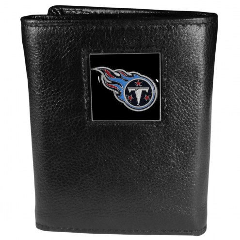 Tennessee Titans Deluxe Leather Tri-fold Wallet in Gift Box
