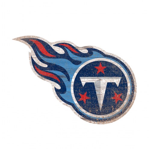 Tennessee Titans Distressed Logo Cutout Sign