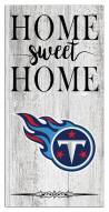 Tennessee Titans Home Sweet Home Whitewashed 6" x 12" Sign