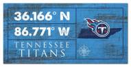 Tennessee Titans Horizontal Coordinate 6" x 12" Sign