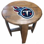 Tennessee Titans Oak Barrel Table