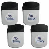 Tennessee Titans 4 Pack Chip Clip Magnet with Bottle Opener