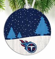 Tennessee Titans Snow Scene Ornament