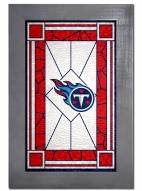 Tennessee Titans Stained Glass with Frame