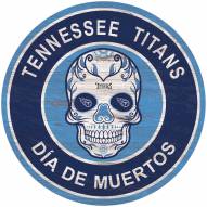 Tennessee Titans Sugar Skull 12" Circle Sign