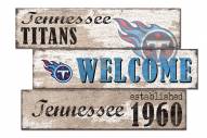 Tennessee Titans Welcome 3 Plank Sign