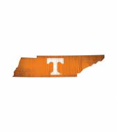 Tennessee Volunteers 12" Team Color Logo State Sign