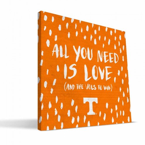 Tennessee Volunteers 12&quot; x 12&quot; All You Need Canvas Print