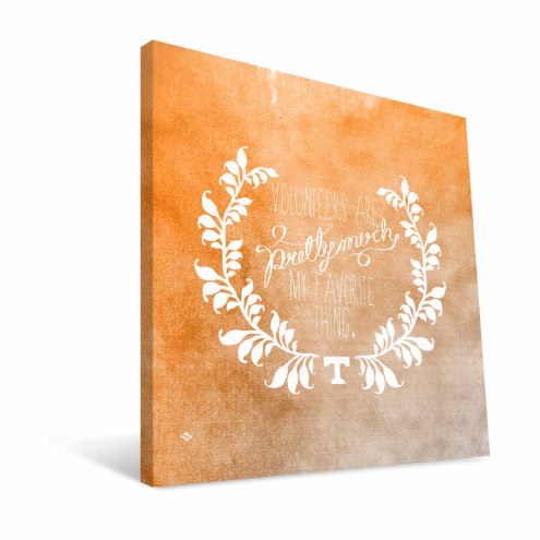 Tennessee Volunteers 12&quot; x 12&quot; Favorite Thing Canvas Print