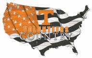 Tennessee Volunteers 15" USA Flag Cutout Sign