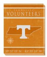 Tennessee Volunteers 16" x 20" Coordinates Canvas Print