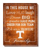 Tennessee Volunteers 16" x 20" In This House Canvas Print