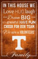 Tennessee Volunteers 17" x 26" In This House Sign