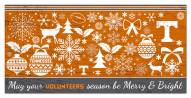 Tennessee Volunteers 6" x 12" Merry & Bright Sign