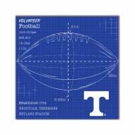 Tennessee Volunteers Ball Blueprint 10" x 10" Sign