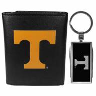 Tennessee Volunteers Black Tri-fold Wallet & Multitool Key Chain