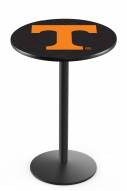 Tennessee Volunteers Black Wrinkle Bar Table with Round Base