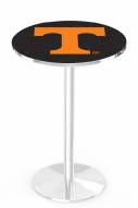 Tennessee Volunteers Chrome Pub Table with Round Base