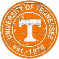 Tennessee Volunteers Distressed Round Sign