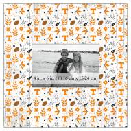 Tennessee Volunteers Floral Pattern 10" x 10" Picture Frame