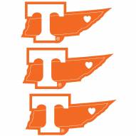 Tennessee Volunteers Home State Decal - 3 Pack