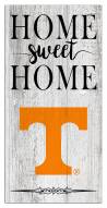 Tennessee Volunteers Home Sweet Home Whitewashed 6" x 12" Sign