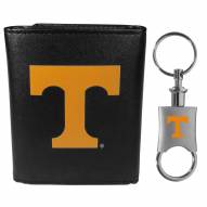 Tennessee Volunteers Leather Tri-fold Wallet & Valet Key Chain