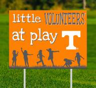 Tennessee Volunteers Little Fans at Play 2-Sided Yard Sign