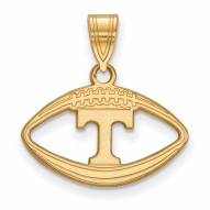 Tennessee Volunteers NCAA Sterling Silver Gold Plated Football Pendant
