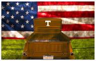 Tennessee Volunteers Patriotic Retro Truck 11" x 19" Sign