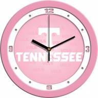 Tennessee Volunteers Pink Wall Clock