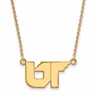 Tennessee Volunteers Sterling Silver Gold Plated Small Pendant Necklace
