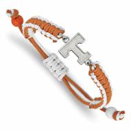 Tennessee Volunteers Stainless Steel Adjustable Cord Bracelet
