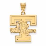 Tennessee Volunteers Sterling Silver Gold Plated Large Pendant