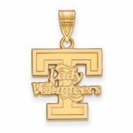 Tennessee Volunteers Sterling Silver Gold Plated Medium Pendant