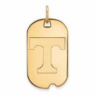 Tennessee Volunteers Sterling Silver Gold Plated Small Dog Tag