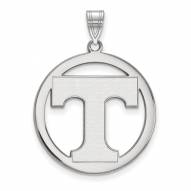 Tennessee Volunteers Sterling Silver Large Circle Pendant