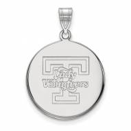 Tennessee Volunteers Sterling Silver Large Disc Pendant