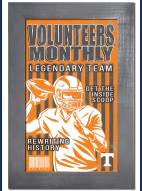 Tennessee Volunteers Team Monthly 11" x 19" Framed Sign
