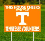 Tennessee Volunteers This House Cheers for Yard Sign