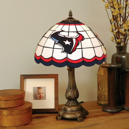 Houston Texans NFL Stained Glass Table Lamp