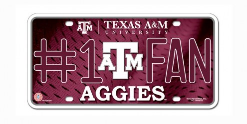 Texas A&M Aggies #1 Fan License Plate
