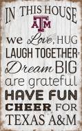 Texas A&M Aggies 11" x 19" In This House Sign